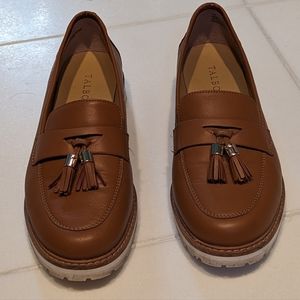 Talbots Laura Tan Tasseled Loafers Sz 7 M